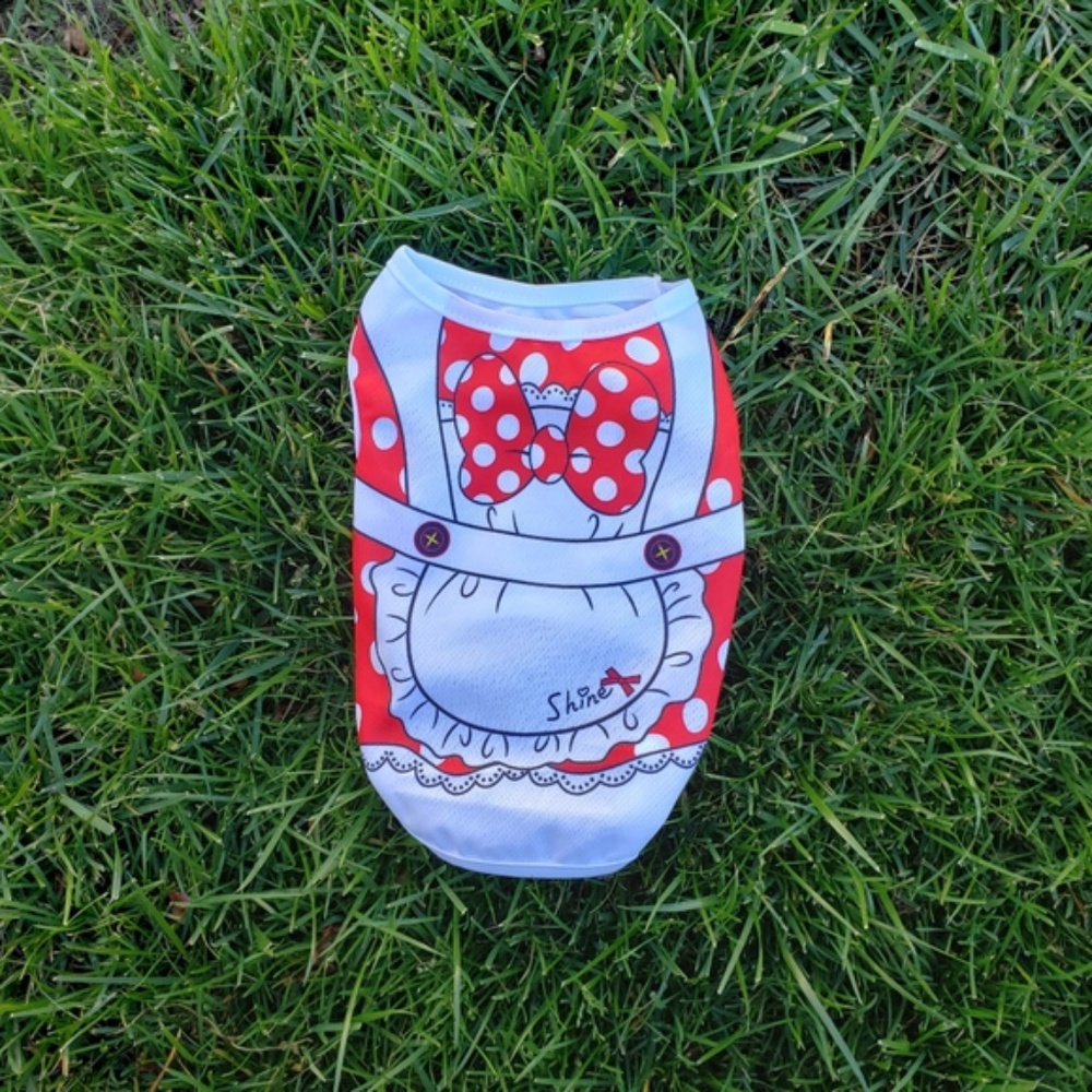 Dog Cat Summer Clothes Shirt Bow Dress Costume